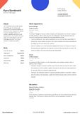 CV Example Graphic Designer - Kyra Sombretti