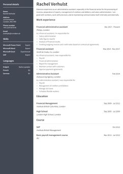 Pilih templat Stanford dan buat CV profesional